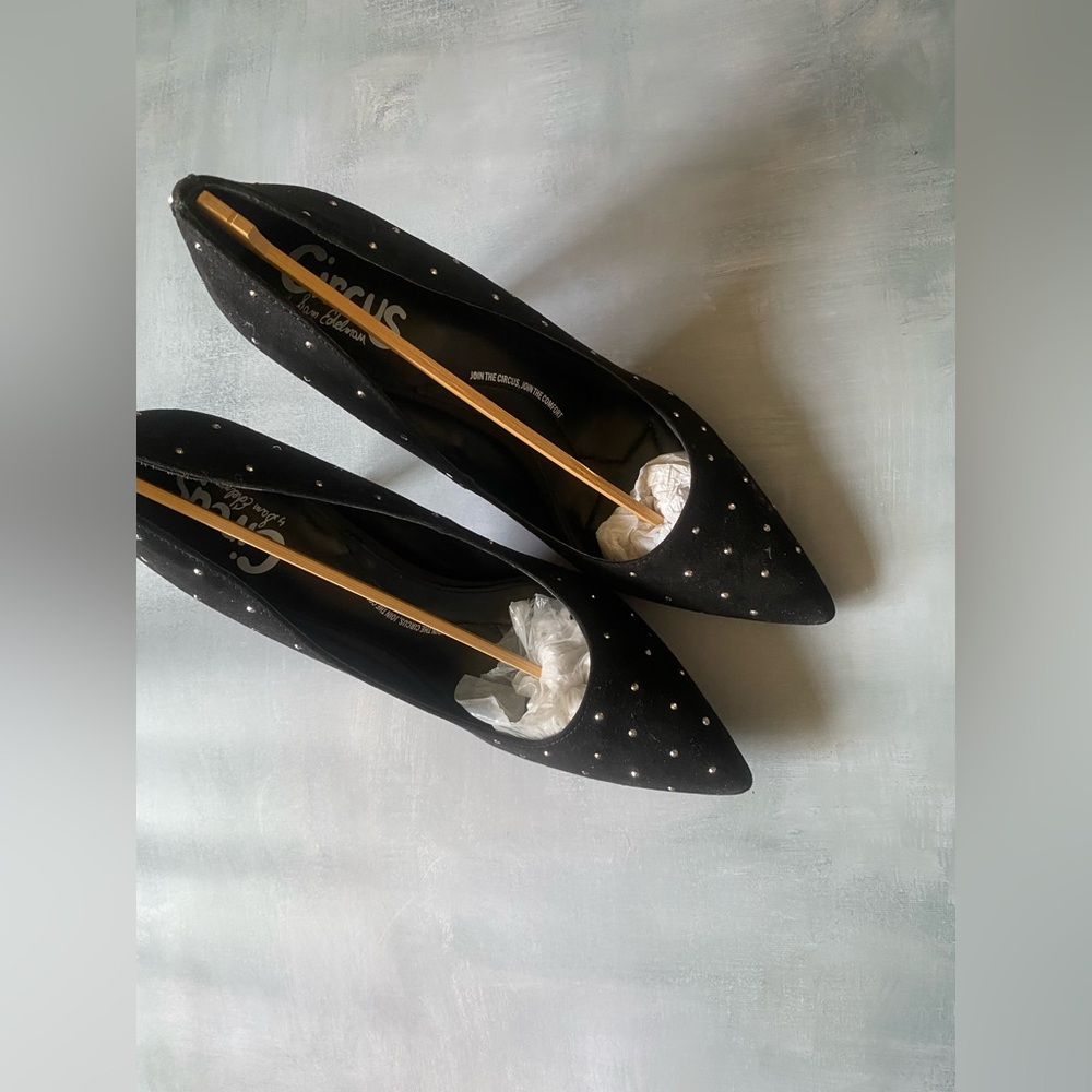 Sam Edelman size 8.5 studded black heels. NIB